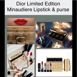 Dior LTD ED Minaudiere Lipstick Set & bag
